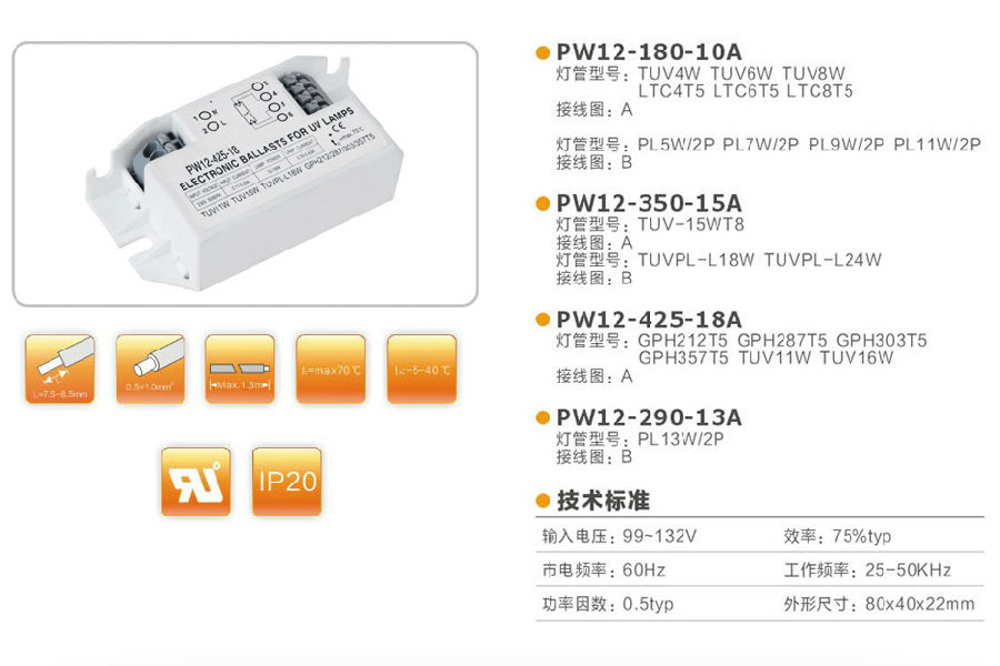 PW12电子镇流器